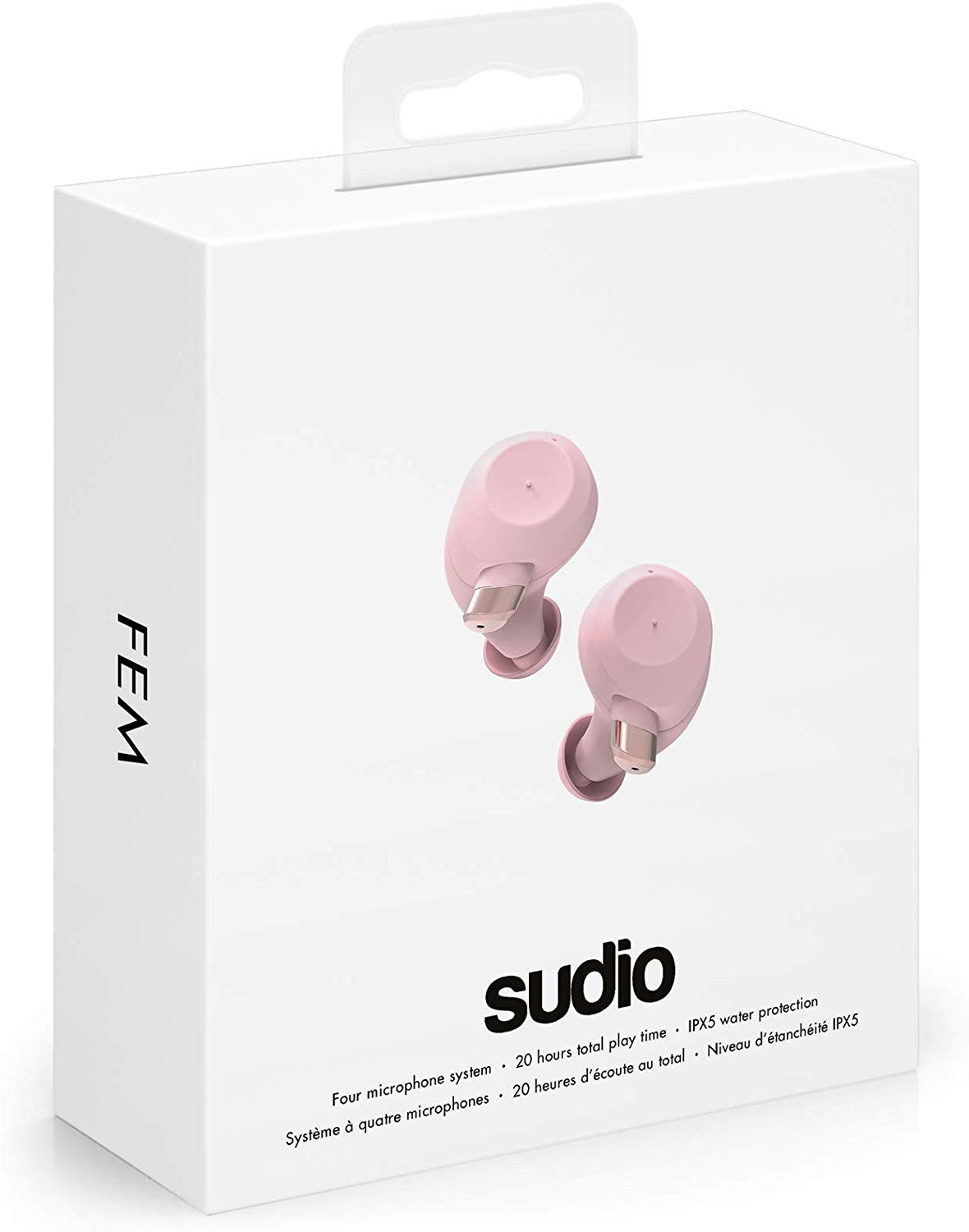 Sudio niva ワイヤレスイヤフォン ピンク SUDIO N2