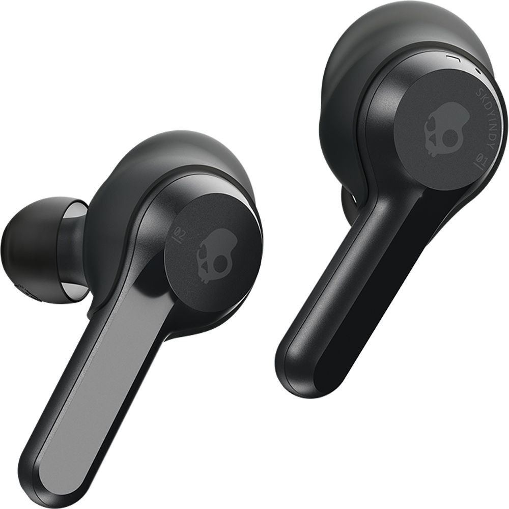 Skullcandy Indy Truly Wireless Bluetooth In-Ear Earphones Headphones + Charging Case & IPX4 Splash Rain Resistant - Black