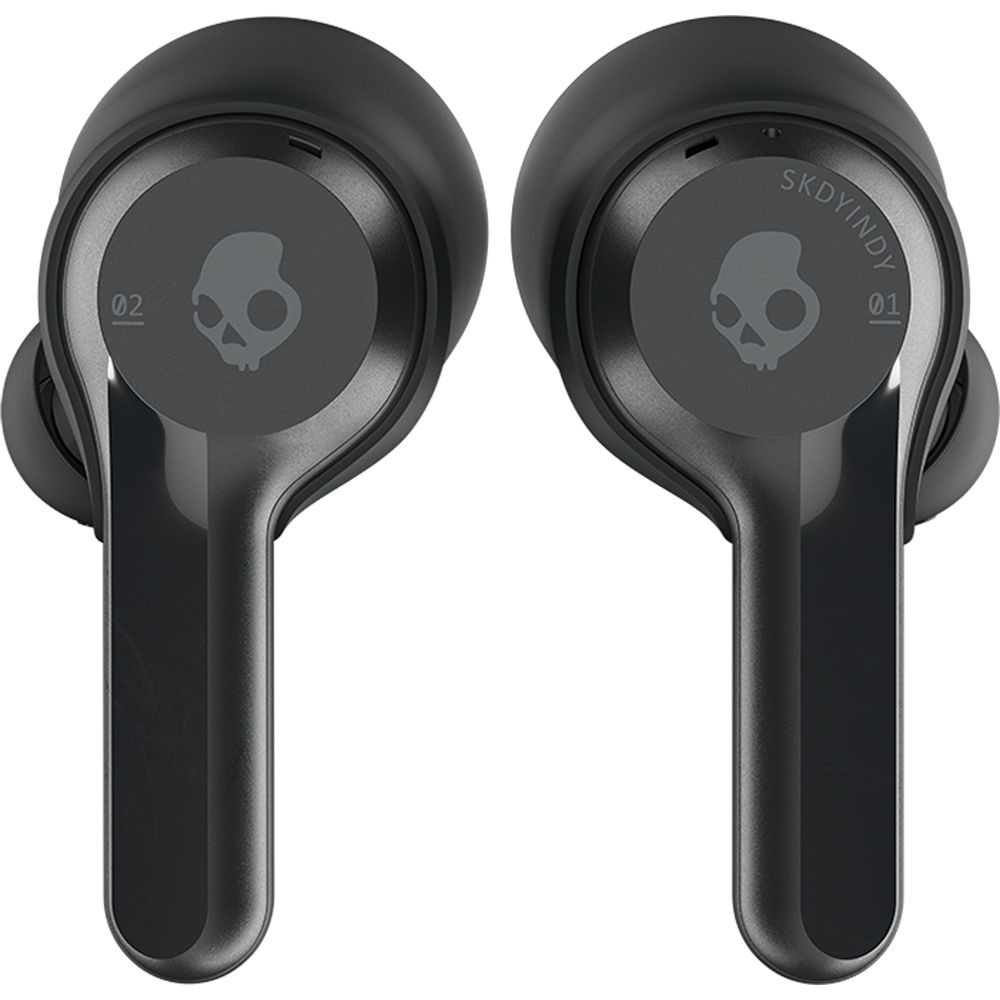 Skullcandy Indy Truly Wireless Bluetooth In-Ear Earphones Headphones + Charging Case & IPX4 Splash Rain Resistant - Black