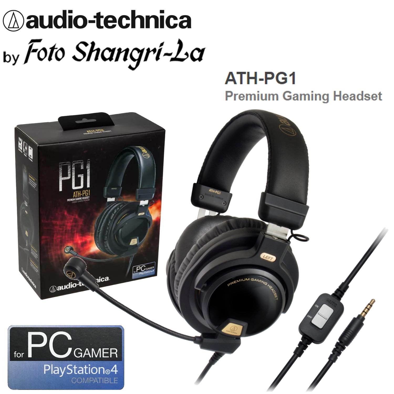 d4ffabae1192bde1eace62aff854b900-1.jpeg Audio Technica ATH-PG1 Premium Gaming Headset PC Gamer PlayStation 4 Compatible