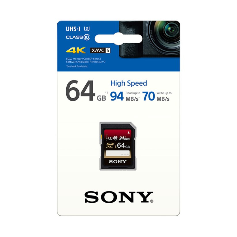 f26455d1dcd863d4d9f2c014628b42ec-1.jpeg Sony SF-64UX2 SD Memory Card 64GB high speed class 10 - 94mb/s