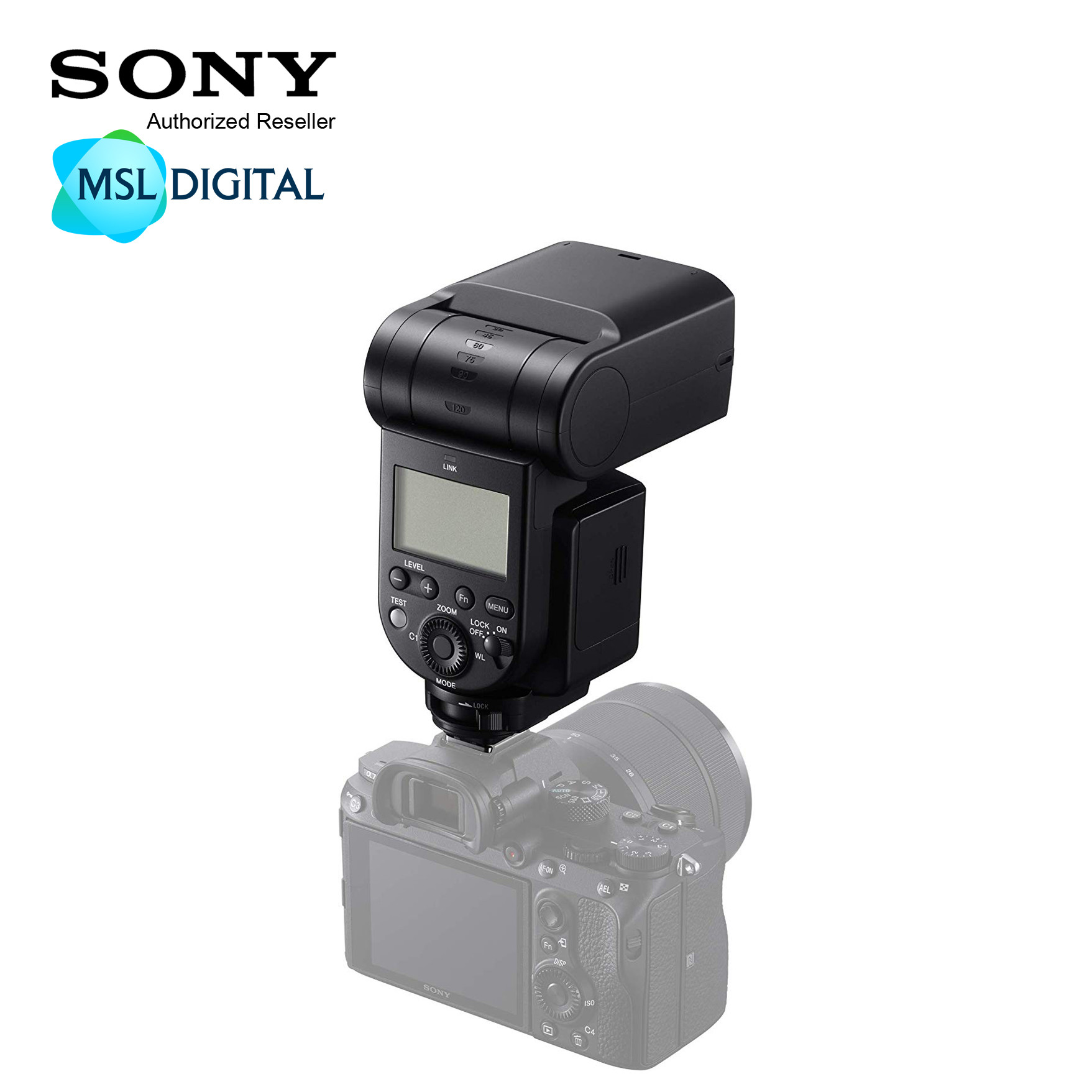 Sony HVL-F60RM Wireless Radio Flash 2.4 GHz Radio Transceiver with 30 Meters