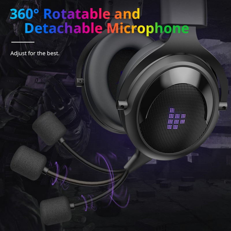 Tronsmart Shadow Gaming Headset 2.4G Wireless Headphones with Comfortable Headband