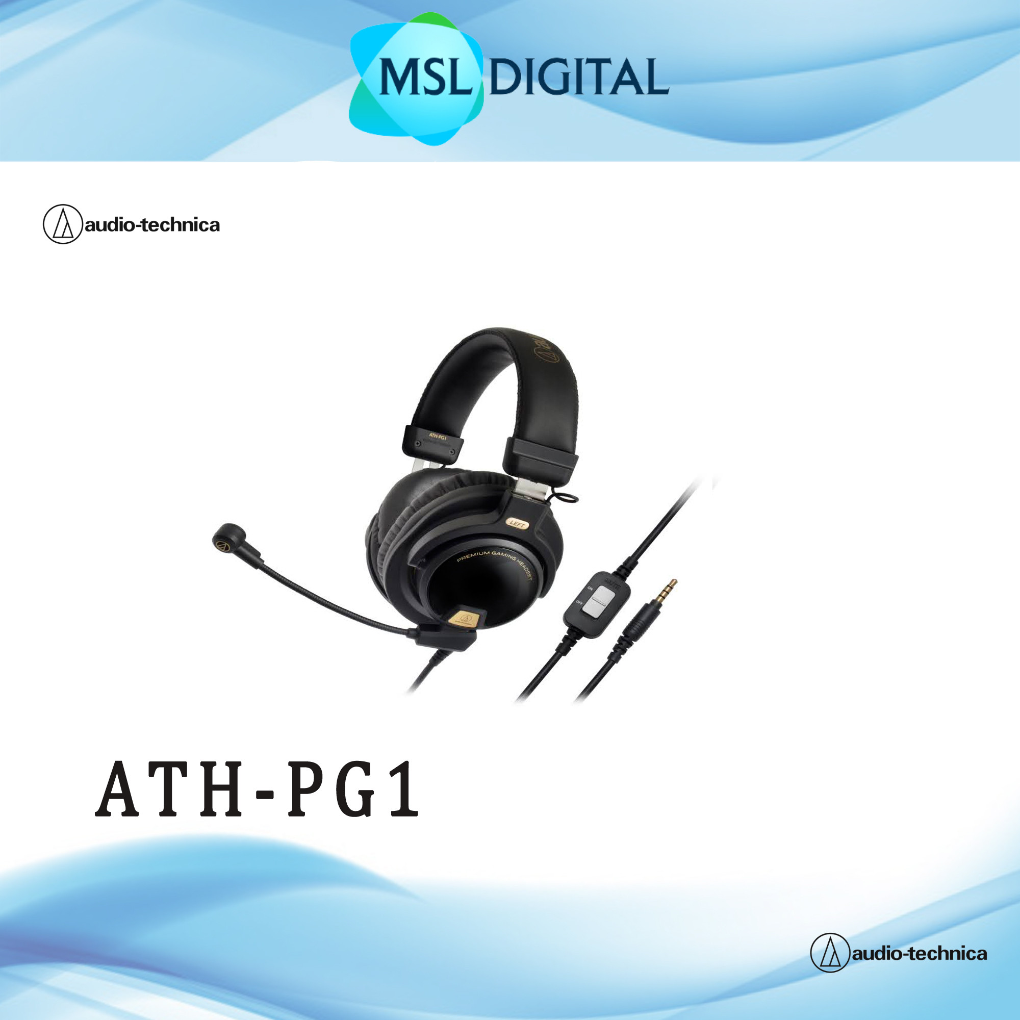 80eea27a601b82ca1621494a780b0f79-1.jpeg Audio Technica ATH-PG1 Premium Gaming Headset PC Gamer PlayStation 4 Compatible