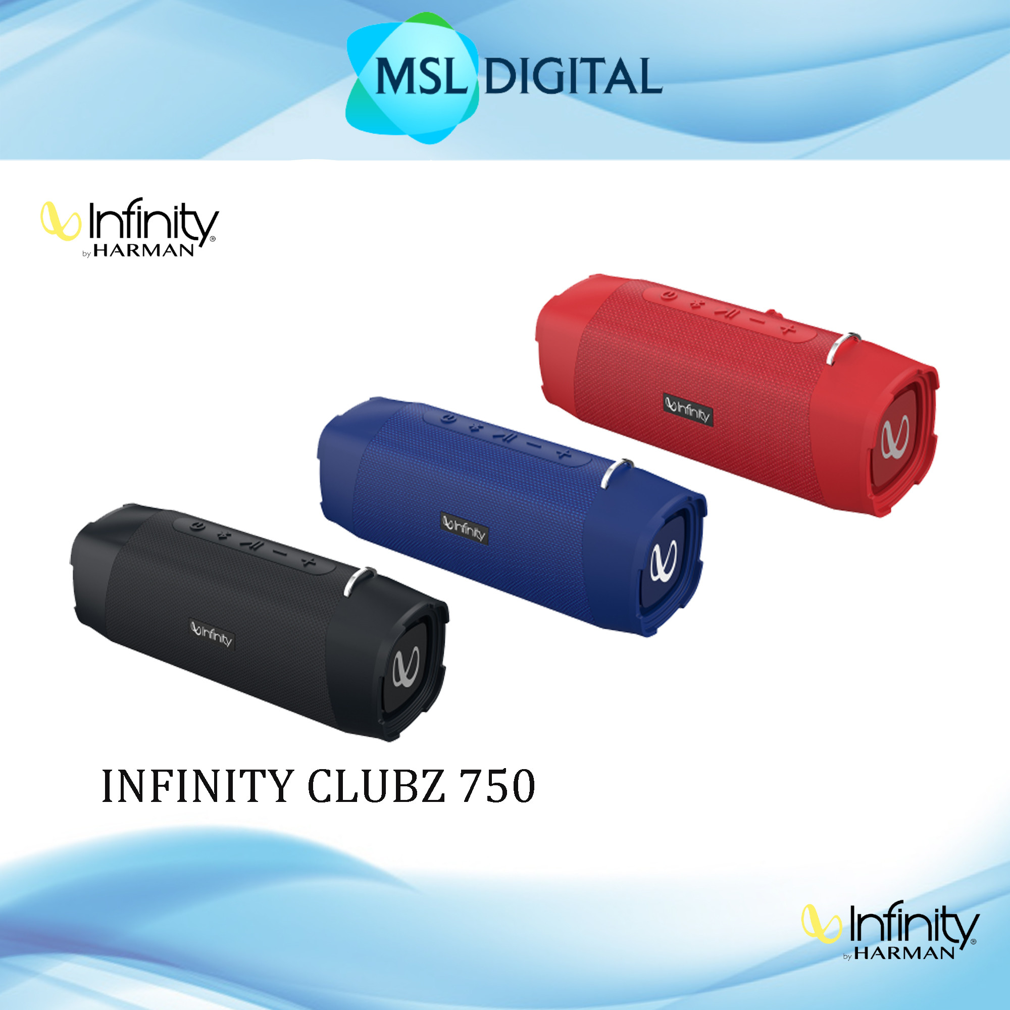 INFINITY CLUBZ 750 IPX7 Waterproof Portable Bluetooth Speaker