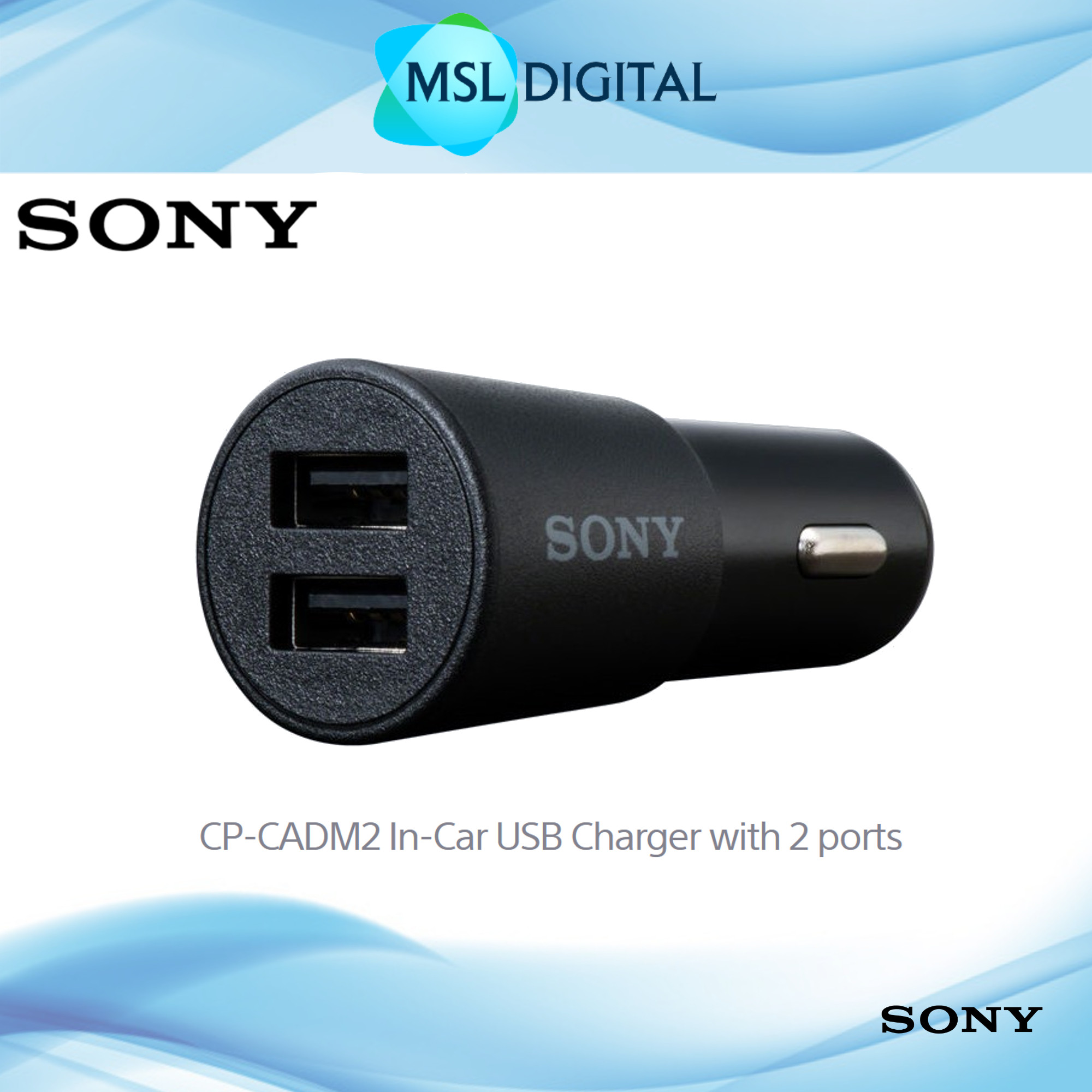 Sony CP-CADM2 car charger 2 ports 4.8A output