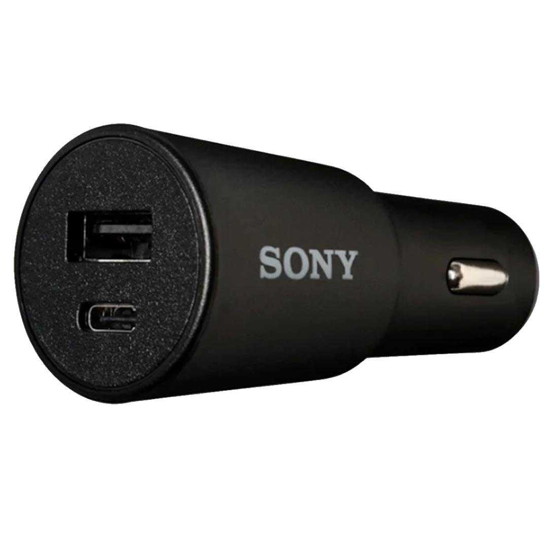 Sony CP-CAD3M2 Car Charger with dual USB-C and USB-A output - 5.4A Fast Charge