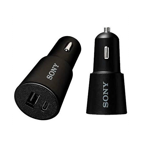 Sony CP-CAD3M2 Car Charger with dual USB-C and USB-A output - 5.4A Fast Charge