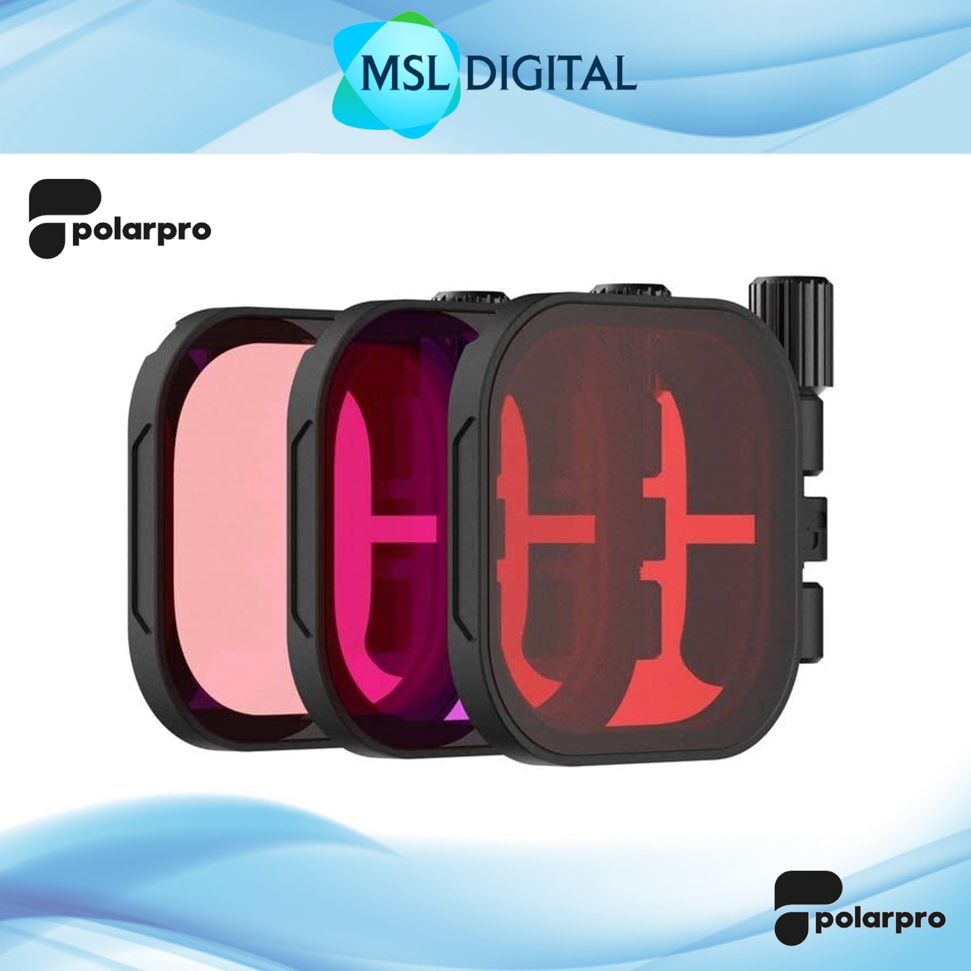 PolarPro DiveMaster Red Filter 3-Pack for GoPro Hero8 Protective Housing