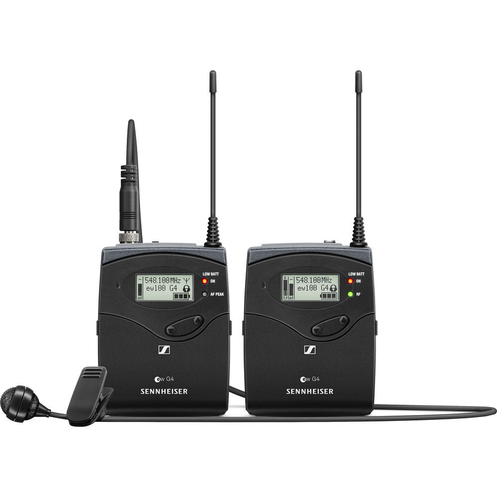 Sennheiser EW 122P G4 Camera Mount Wireless Cardioid Lavalier Microphone System