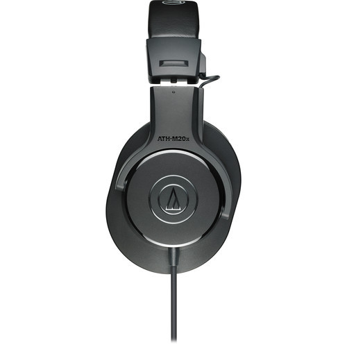Audio Technica ATH-M20x Professional Studio Monitor Headphones 40 mm drivers with rare earth magnets for studio tracking & mixing