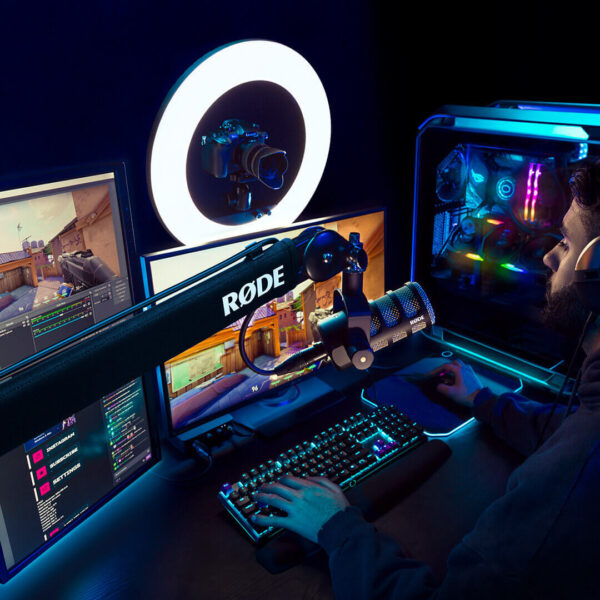 Rode PSA1+ Professional Studio Boom Arm for Mic Podcasting Streaming 360° Arm Rotation (Black)