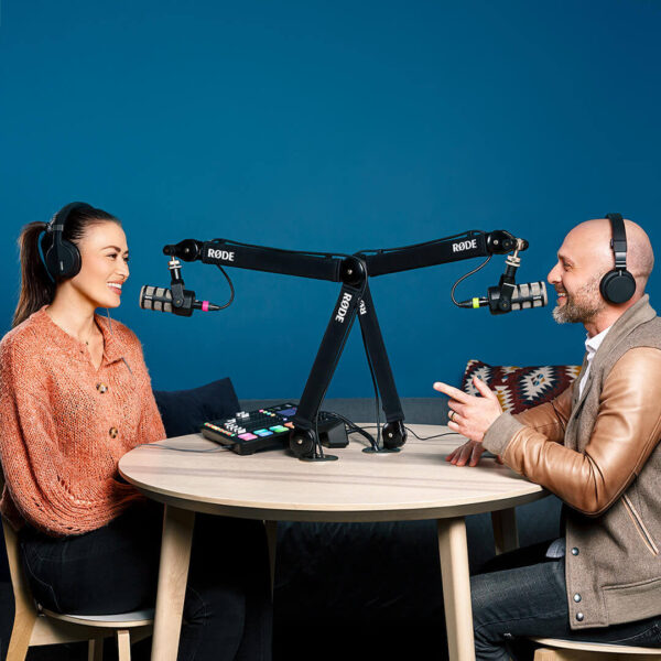 Rode PSA1+ Professional Studio Boom Arm for Mic Podcasting Streaming 360° Arm Rotation (Black)