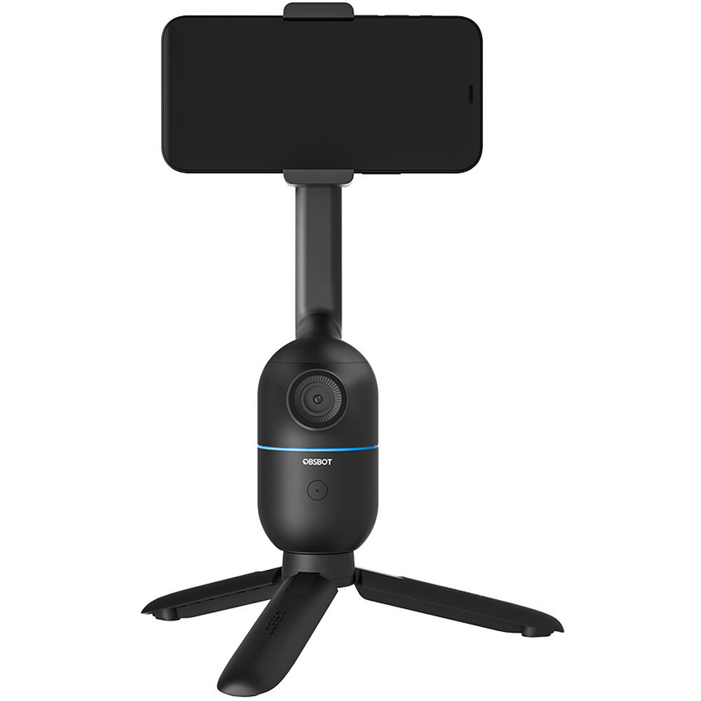 d0cfb4d2917ac5c7237c948ac608591e.jpeg OBSBOT Me AI-Powered Selfie Smartphone Mount | 120° Wide-Angle Sensing Camera | Automatically Pans to Keep You in Frame