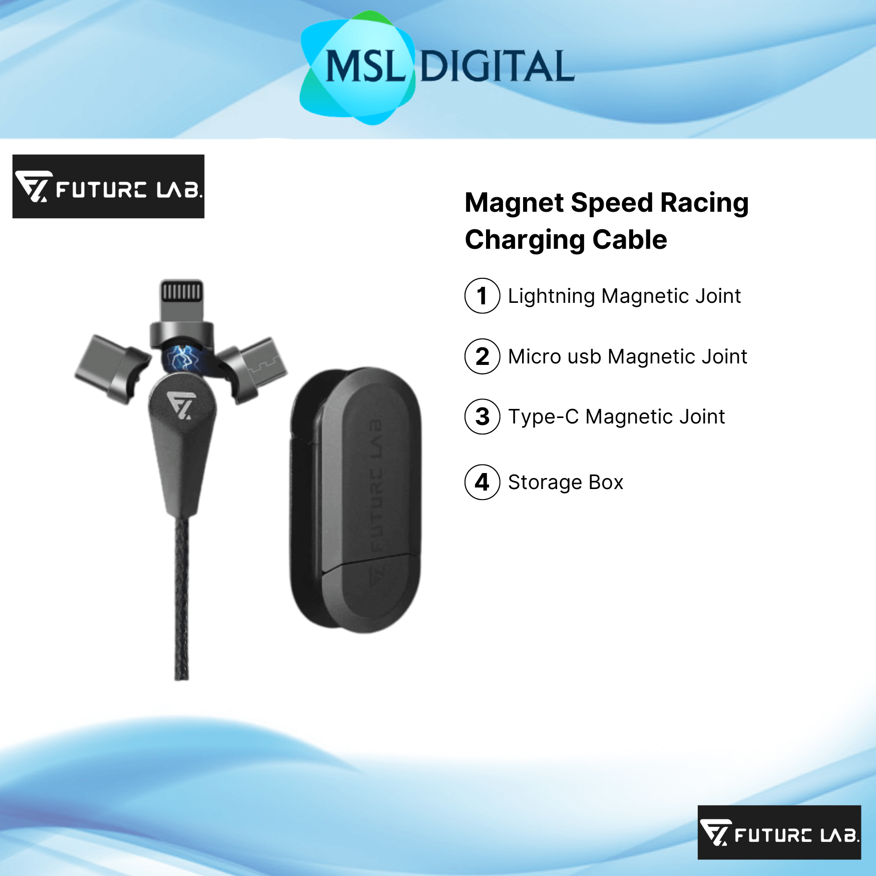 Future Lab Magnet Speed Racing Charging Cable