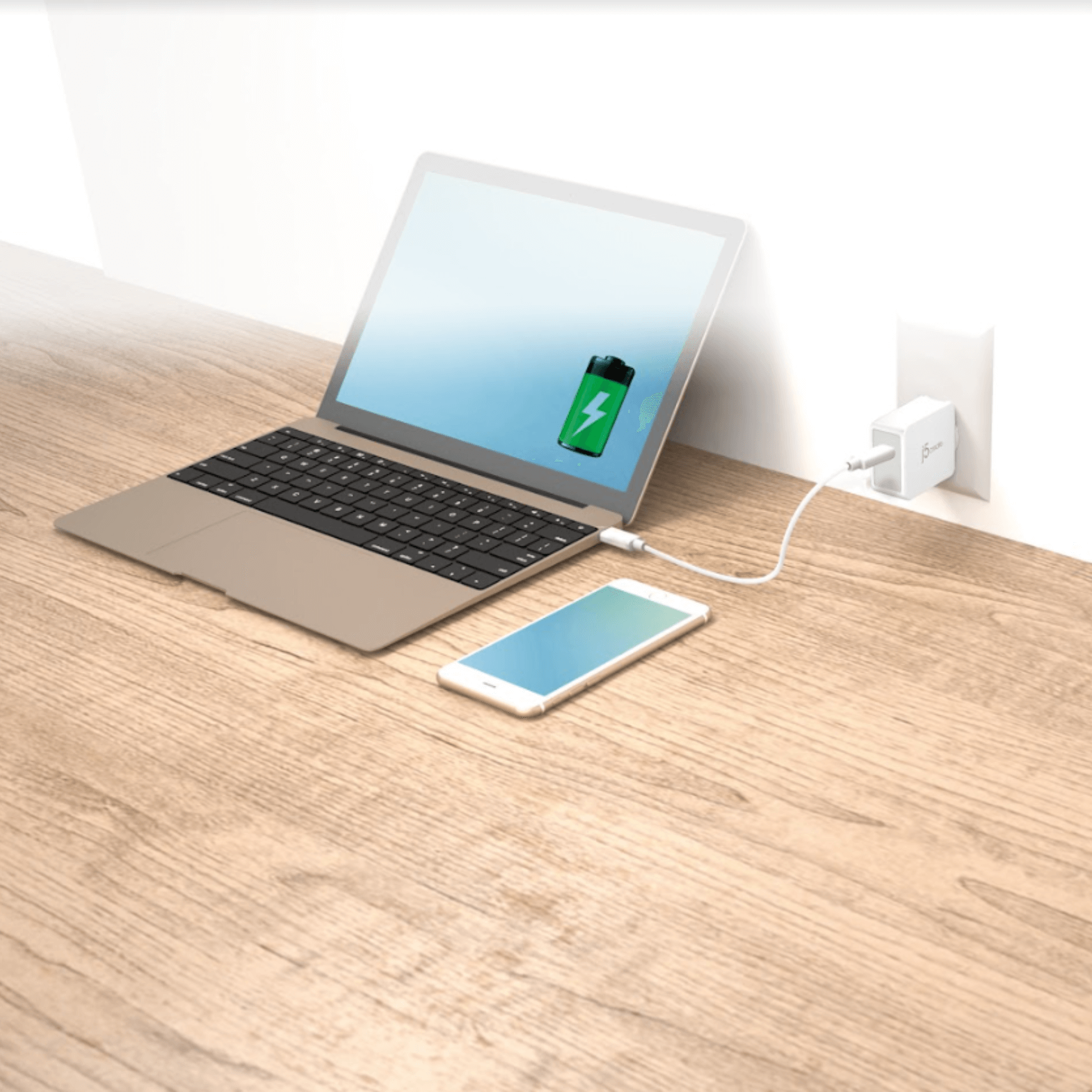 9ed87a63f575eafbec5614d82f627ce1.png J5 create 30W PD & quick chare USB-C Wall Charger - JUP1230F