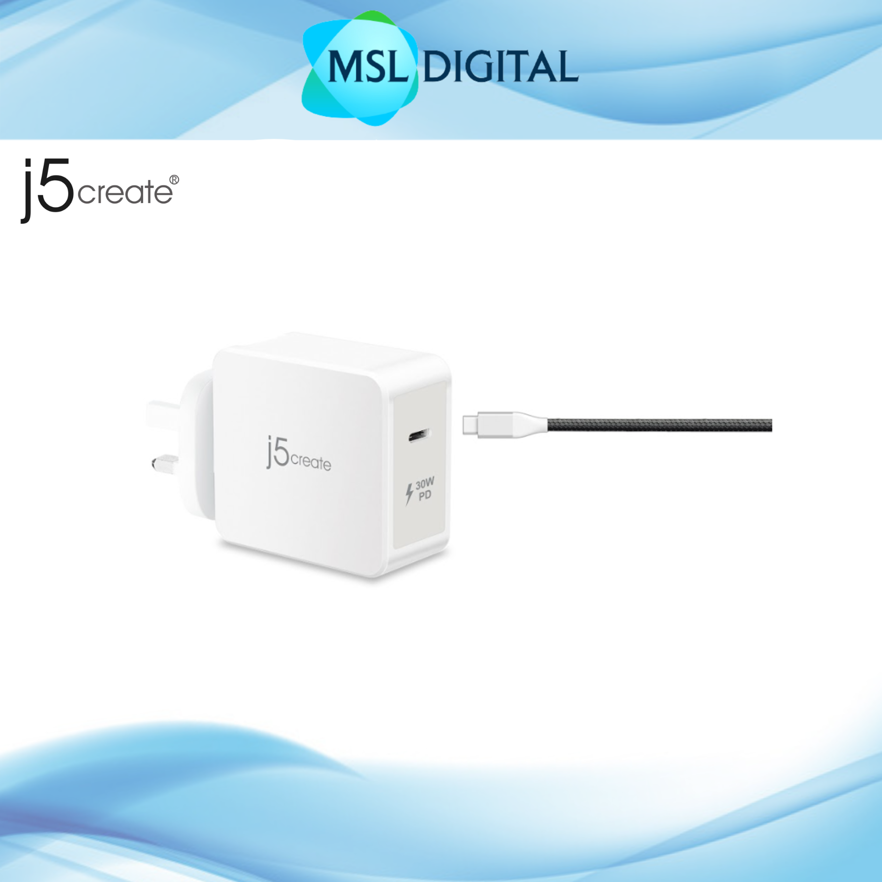 ae2ba80b0c9c4e35df6427a882bdbffb.png J5 create 30W PD & quick chare USB-C Wall Charger - JUP1230F
