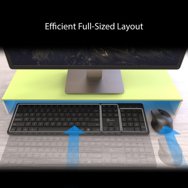 J5create Full-Size Wireless Keyboard and Mouse - JIKMW115 [KAW-KAW CLEARANCE]