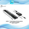 [PRE-ORDER 30 Days] J5create JCD543P USB-C™ Triple Display Docking Station with 100W PD Adapter