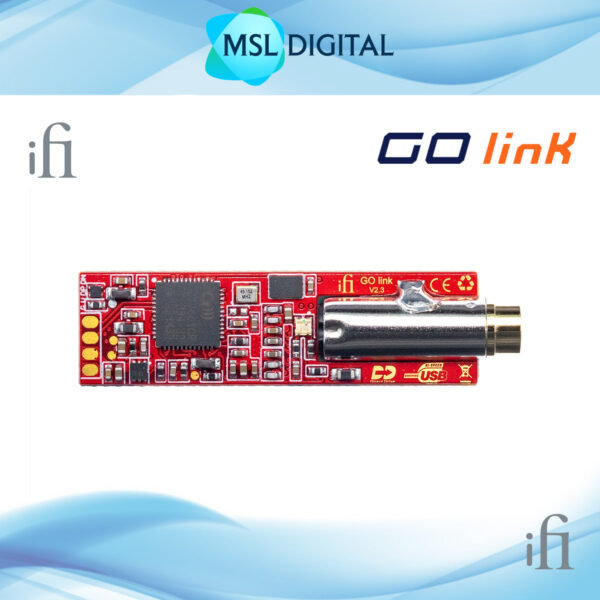 iFi GO link USB-C to 3.5mm Gold-Plated Headphone | DAC & headphone amp | Hi-Res Audio PCM DSD MQA