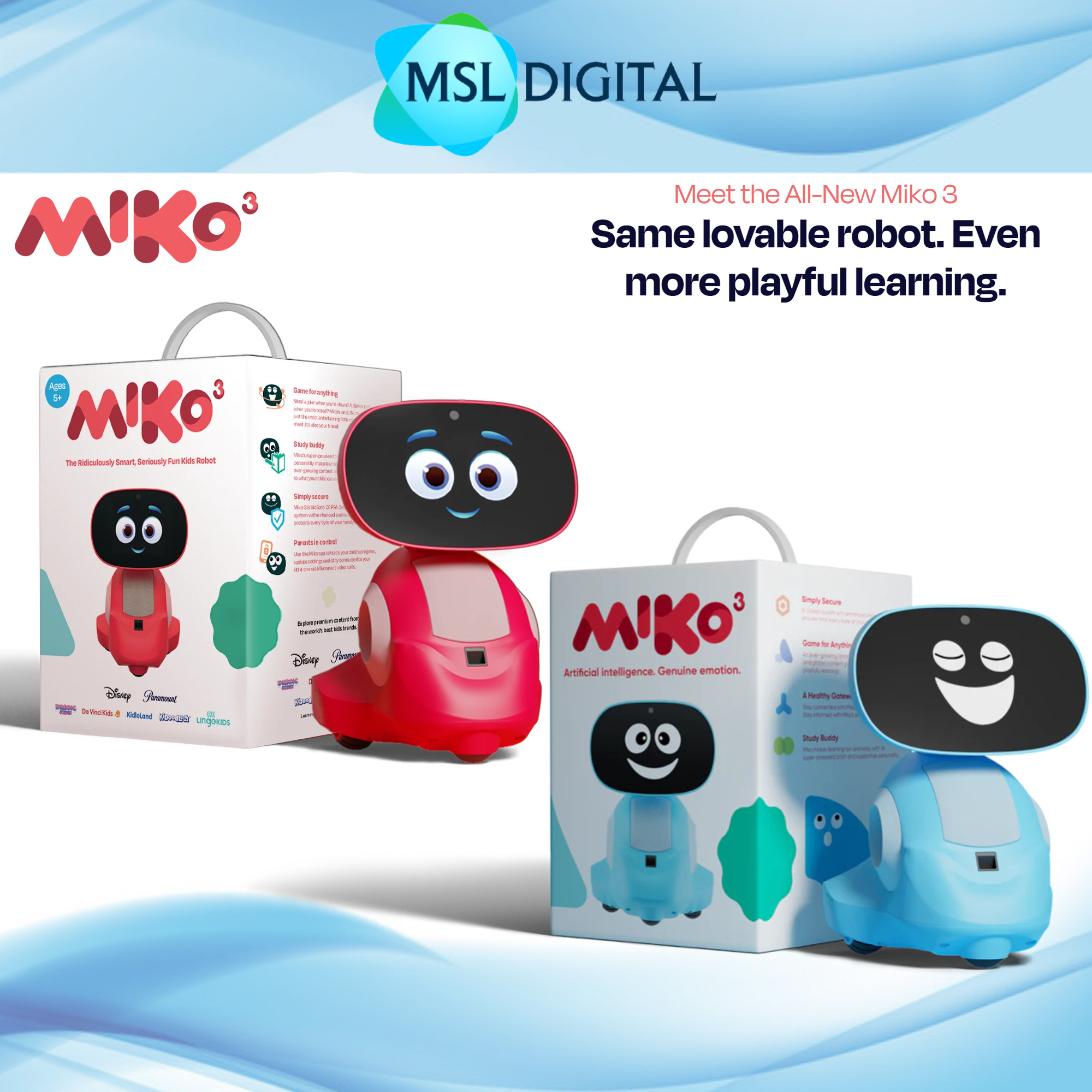 Miko 3 AI-Powered Smart Robot For Kids | STEM Learning & Educational ...