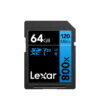 Lexar 32GB /64GB /128GB / 256GB High-Performance 800x PRO SD Card SDHC / SDXC UHS-I Card BLUE Series