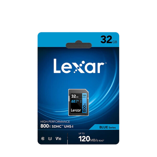 Lexar 32GB /64GB /128GB / 256GB High-Performance 800x PRO SD Card SDHC / SDXC UHS-I Card BLUE Series