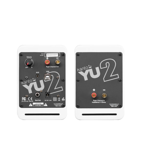 [PRE-ORDER 30 Days] Kanto YU2 Powered Desktop Speakers | Built-in DAC | 3/4-inch tweeters | USB Connection