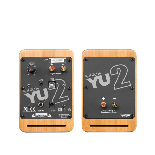 [PRE-ORDER 30 Days] Kanto YU2 Powered Desktop Speakers | Built-in DAC | 3/4-inch tweeters | USB Connection
