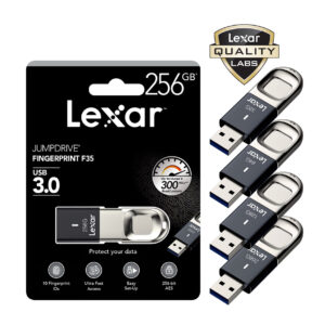 [PRE ORDER 30 Days] Lexar JumpDrive 64GB / 128GB / 256GB Fingerprint F35 USB 3.0 Flash Drive