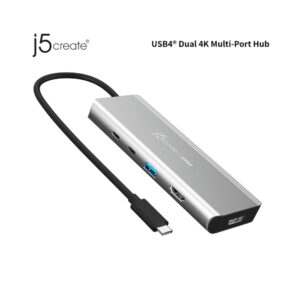 [PRE-ORDER 30 Days] J5create JCD401 USB4® Dual 4K Multi-Port Hub