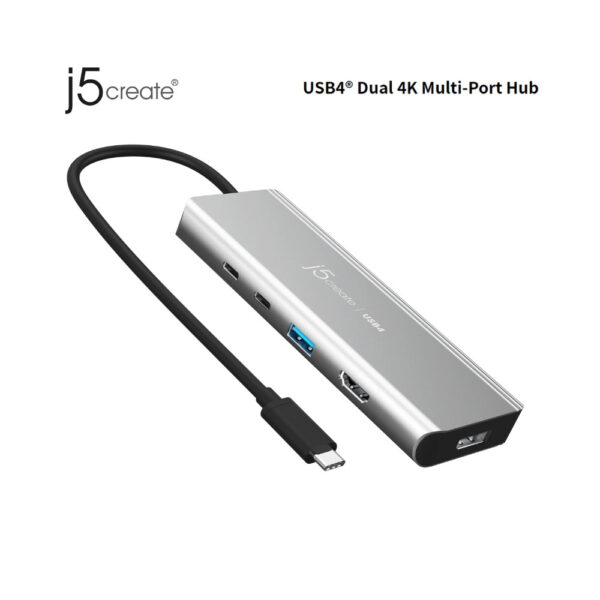 [PRE-ORDER 30 Days] J5create JCD401 USB4® Dual 4K Multi-Port Hub