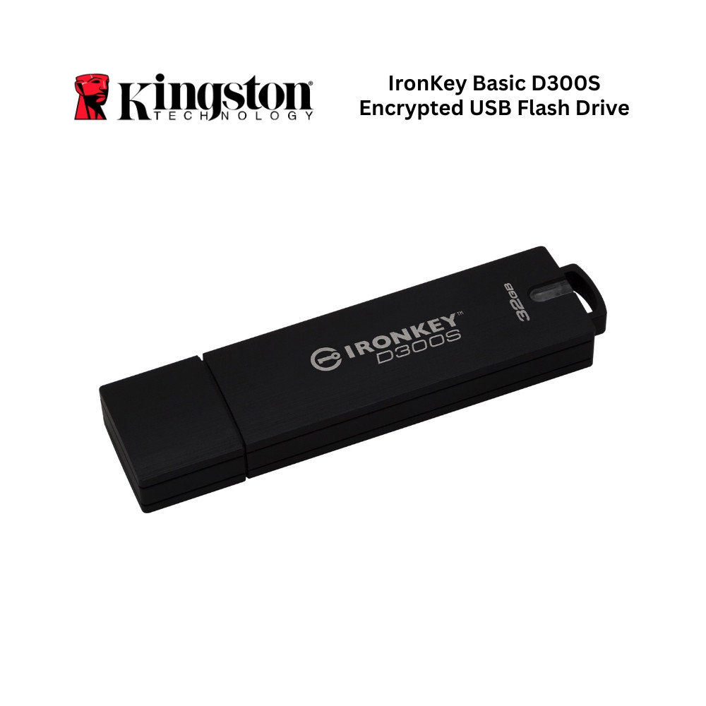 [Pre-Order 1 Week] Kingston Standard IronKey D300S Encrypted USB Flash Drive | FIPS 140-2 Level 3 Certified