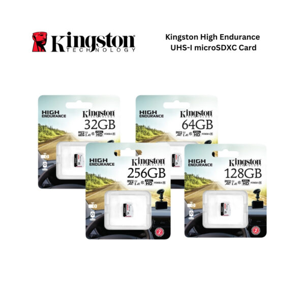 Kingston High Endurance UHS-I microSD Card U1 / A1 / Class 10 (95 MB/s) for CCTV dash cam & body cam