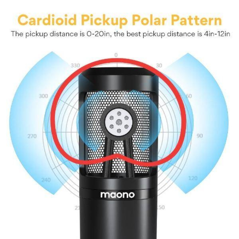 [PRE-ORDER 7 Days] Maono AU-360TR Condenser Podcast Microphone