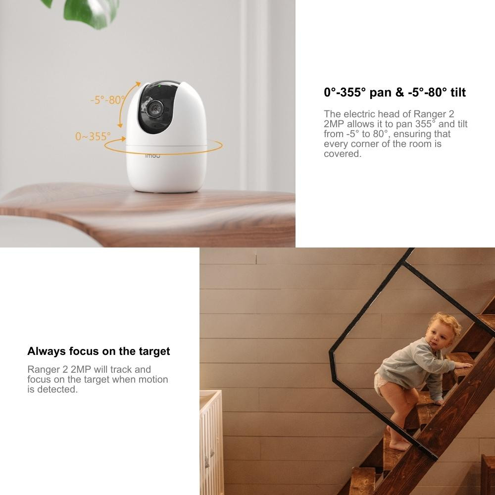 Imou Ranger Wi Fi Camera Pan Tilt For Coverage Human Detection Smart Tracking