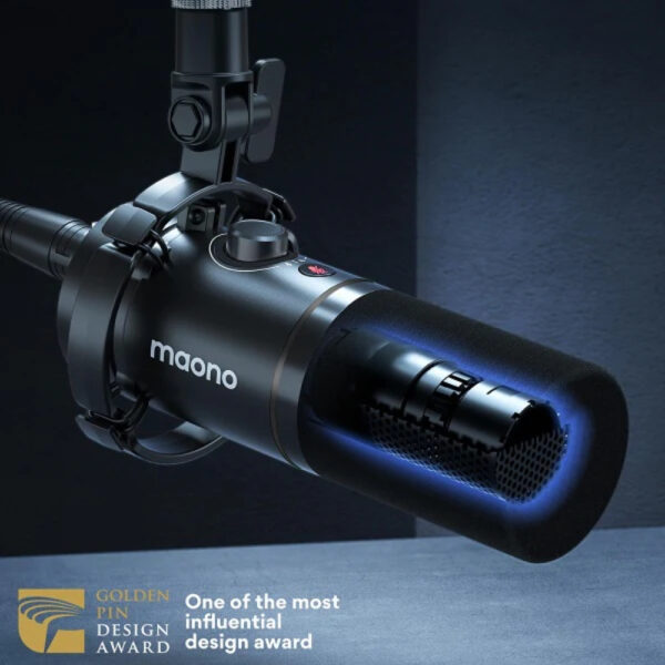 MAONO PD200X USB/XLR Dynamic Microphone | Controlled RGB Lighting