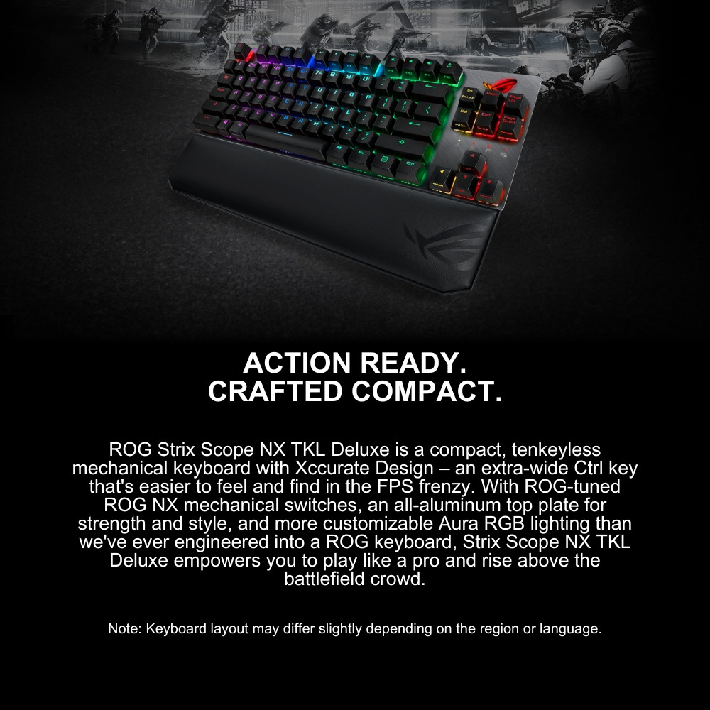 ROG Strix Scope NX TKL Deluxe Wired Mechanical Gaming Keyboard