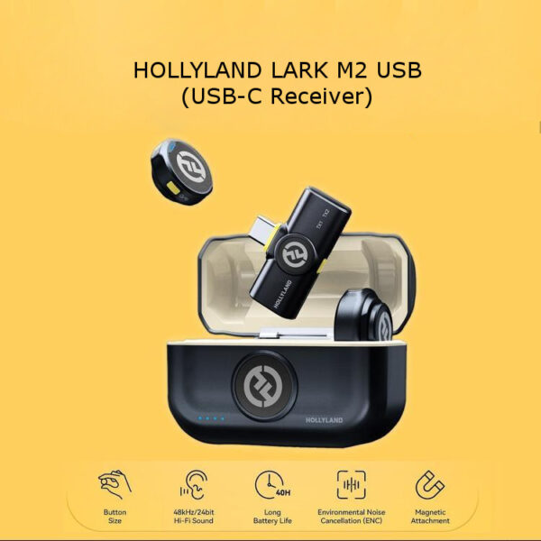 Hollyland LARK M2 Duo Wireless Microphone ( M2 Combo / M2 Audio 3.5mm / M2 MI Lightning / M2 USB-C )