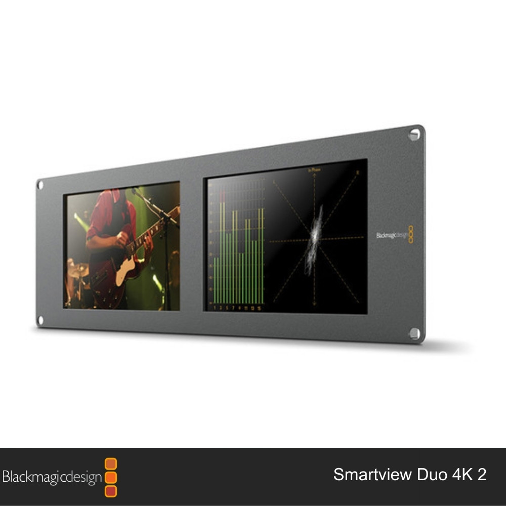 Blackmagic Design SmartScope Duo 4K 2 Rack-Mounted Dual 6G-SDI Monitors -  MSL Digital Online Store