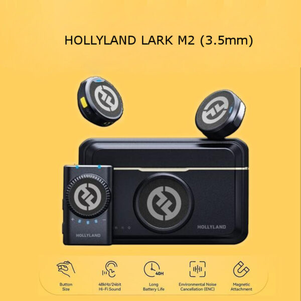 Hollyland LARK M2 Duo Wireless Microphone ( M2 Combo / M2 Audio 3.5mm / M2 MI Lightning / M2 USB-C )