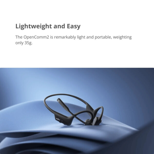 [PRE-ORDER 7 Days] SHOKZ OPENCOMM 2 Bone Conduction Stereo Bluetooth Headset with Noise-Canceling Boom Mic | IP55 Water-Resistant | Bluetooth 5.1