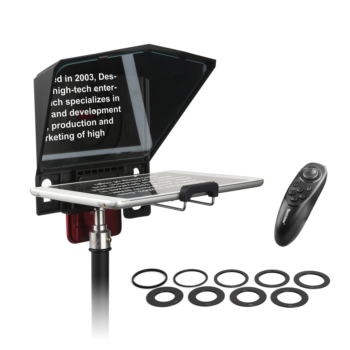 [PRE-ORDER 1 Week] Besview Desview T2 Teleprompter with Remote Control for Tablet Smartphone up to 8 inch | Support DSLR Camera Phone Video Recording
