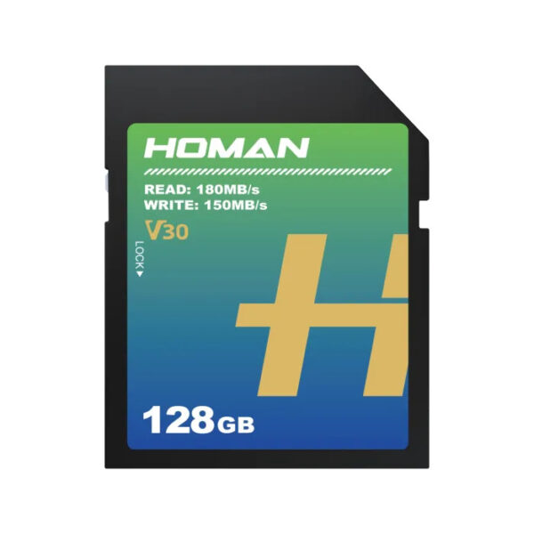 Homan UHS-I SD Card (V30) | 180MB/s | 4K RAW | 5 Years Warranty