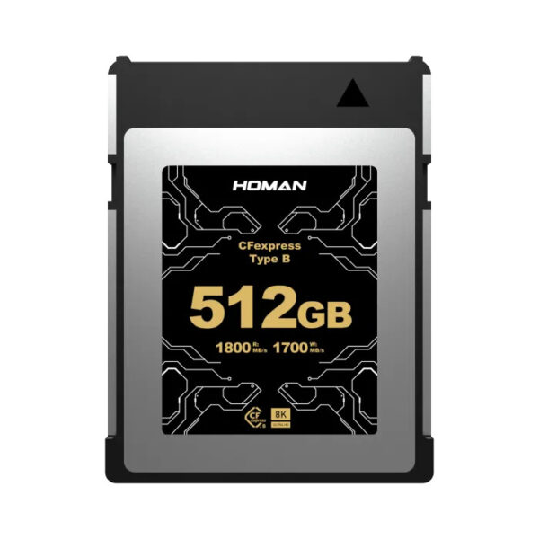Homan CFexpress Card Type-B | Max 1800 MB/s | 8K RAW | Adaptive Thermal Control