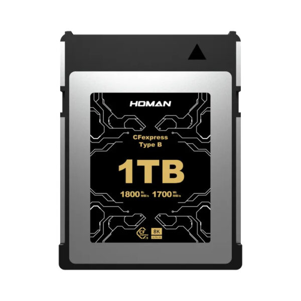 Homan CFexpress Card Type-B | Max 1800 MB/s | 8K RAW | Adaptive Thermal Control