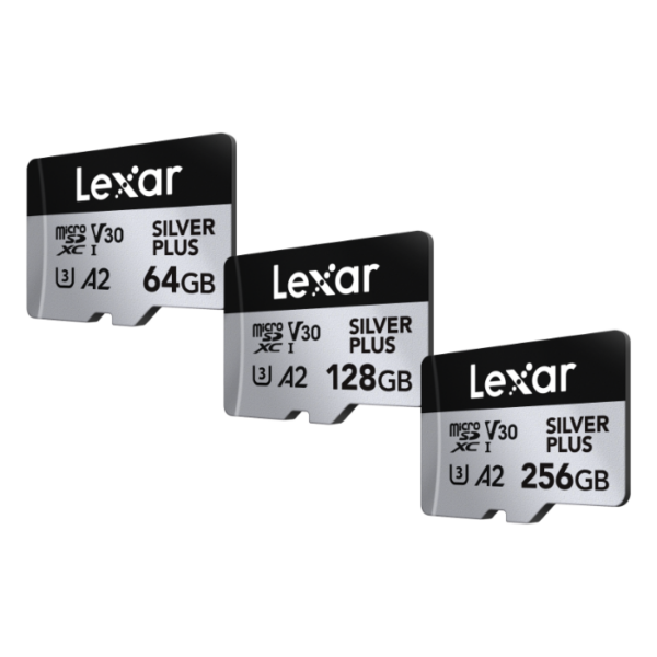 Lexar Professional SILVER PLUS micro SD Card SDXC UHS-I Card | 4K A2 V30 U3 205MB/s