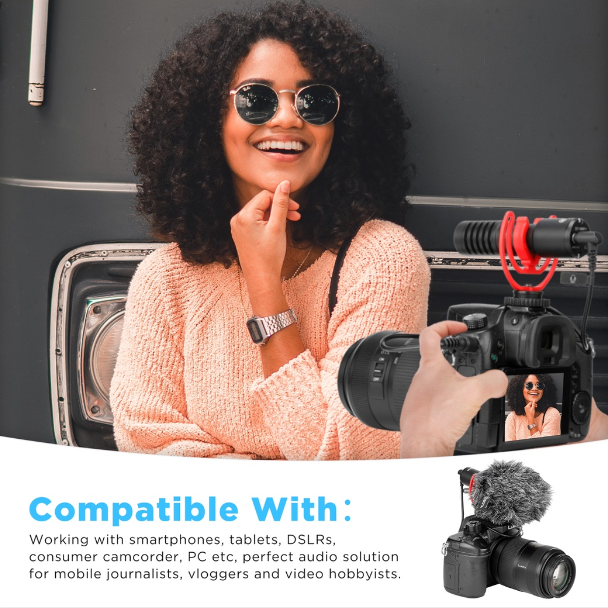 BOYA BY-MM1+ Condenser Microphone For Mobile Recording & Radio Live Recording