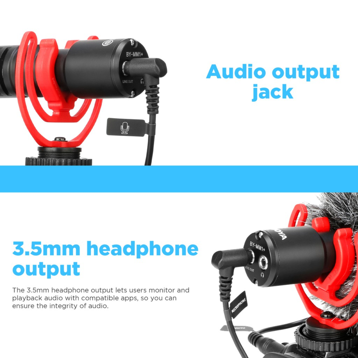 BOYA BY-MM1+ Condenser Microphone For Mobile Recording & Radio Live Recording