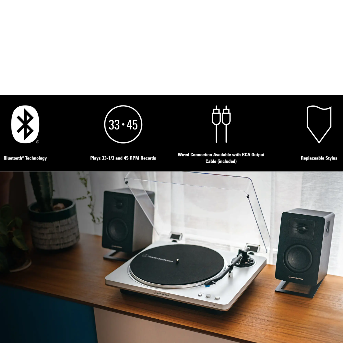 [PRE-ORDER 30 DAYS] Audio Technica fully automatic wireless belt-drive turntable - AT-LP60XBT